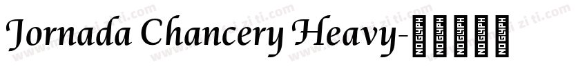 Jornada Chancery Heavy字体转换